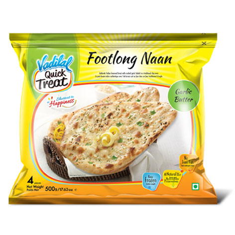 Vadilal Quick Treat Footlong Naan Garlic Butter Device mark 3150248 Trademark