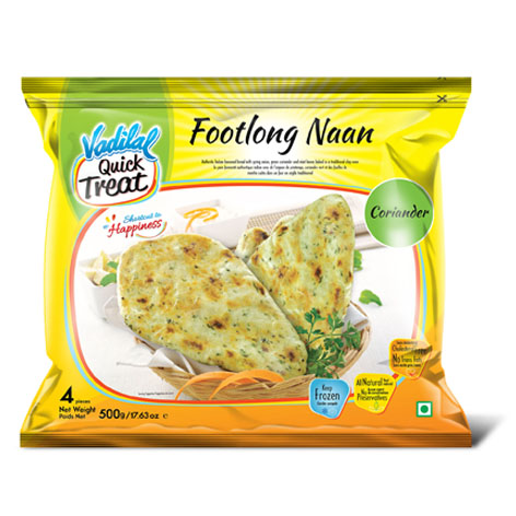 Vadilal Quick Treat Footlong Naan Coriander Device mark 3150249 Trademark