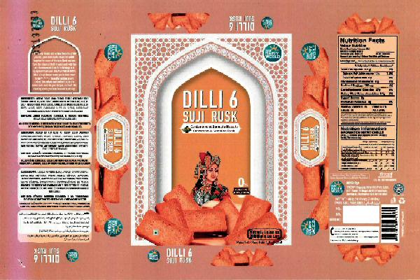 Dilli 6 Suji Rusk Device mark 3197787 Trademark