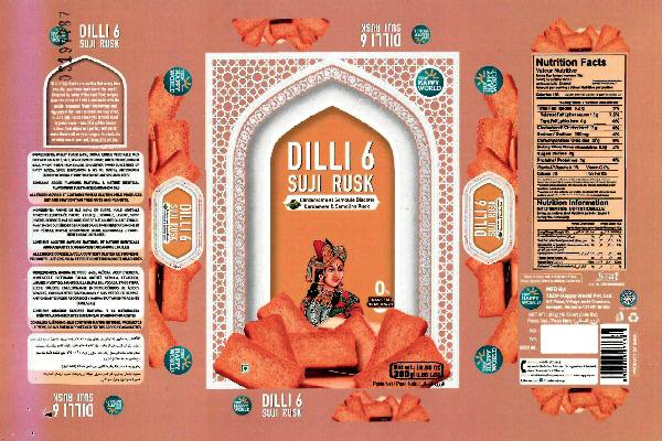 Dilli 6 Suji Rusk Device mark 3197789 Trademark