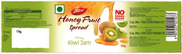 Dabar With Words Honey Fruit Spread Device mark 3230041 Trademark