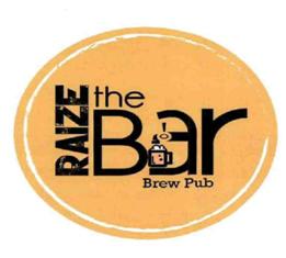 Raize The Bar Brew Pub (label) Device mark 3173584 Trademark
