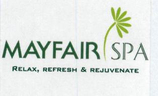 Mayfair Spa(label) Device mark 3252200 Trademark