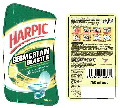 Harpic Germ & Stain Blaster Device mark 3252485 Trademark