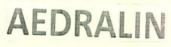 Aedralin Device mark 3291924 Trademark