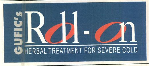 Gufic's Roll - On Herbal Treatment For Severe Cold Device mark 3283283 Trademark