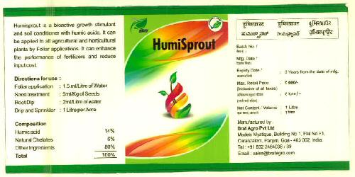 Humisprout Device mark 3265424 Trademark