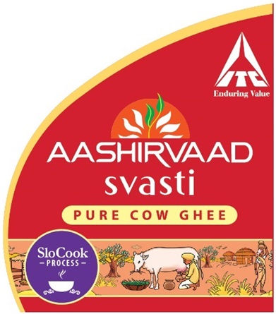 Aashirvaad Svasti Pure Cow Ghee Device mark 3296493 Trademark
