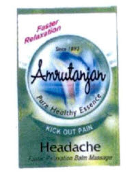 Amrutanjan Headache Faster Relaxation Balm Massage Device mark 3320774 Trademark