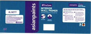 Asian Paints Trucare Interior Wall Primer Device mark 3335597 Trademark