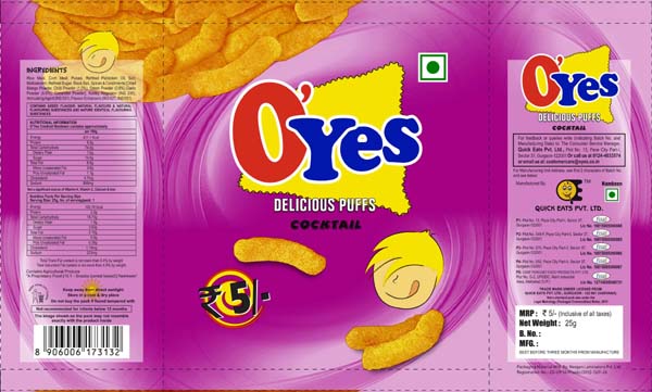 Oyes Device mark 3308365 Trademark