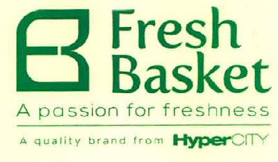 B Fresh Basket A Passion For Freshness A Quality Brand From Hypercity Device mark 3270461 Trademark