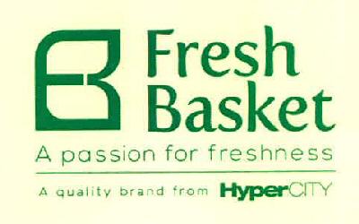 B Fresh Basket A Passion For Freshness A Quality Brand From Hypercity Device mark 3270468 Trademark