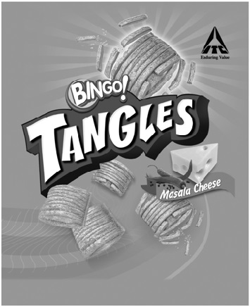 Itc Bingo! Tangles Masala Cheese Device mark 3339362 Trademark