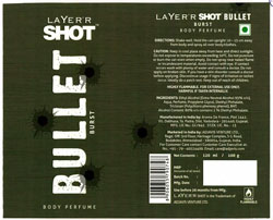 Layer'r Shot Bullet With Word Burst Device mark 3409416 Trademark