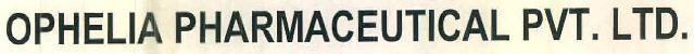 Ophelia Pharmaceutical Pvt. Ltd. Device mark 3409176 Trademark
