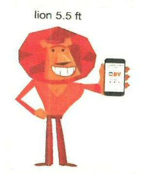 Lion 5.5ft Device mark 3409040 Trademark