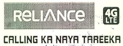 Reliance 4g Lte Calling Ka Naya Tareeka Device mark 3355121 Trademark