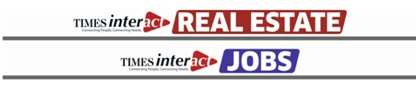 Times Interact Real Estate & Times Interact Jobs (logo) Device mark 3432613 Trademark