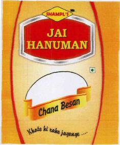 Shampl's Jai Hanuman (label) Device mark 3439223 Trademark
