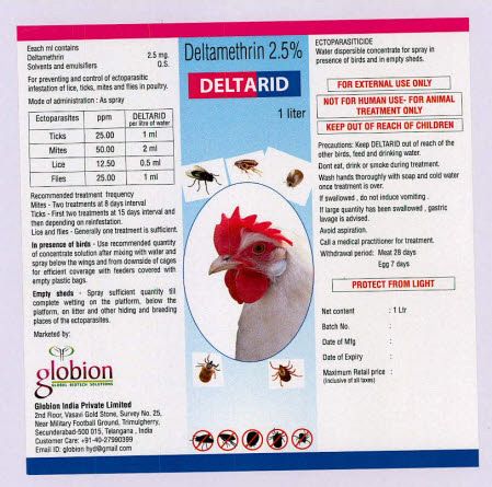 Deltarid Deltamethrin 2.5% Device mark 3448354 Trademark