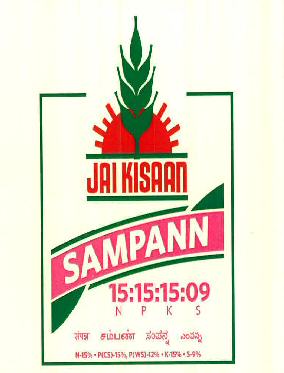 Jai Kisaan Sampann 15:15:15:09 Npks Device mark 3332864 Trademark