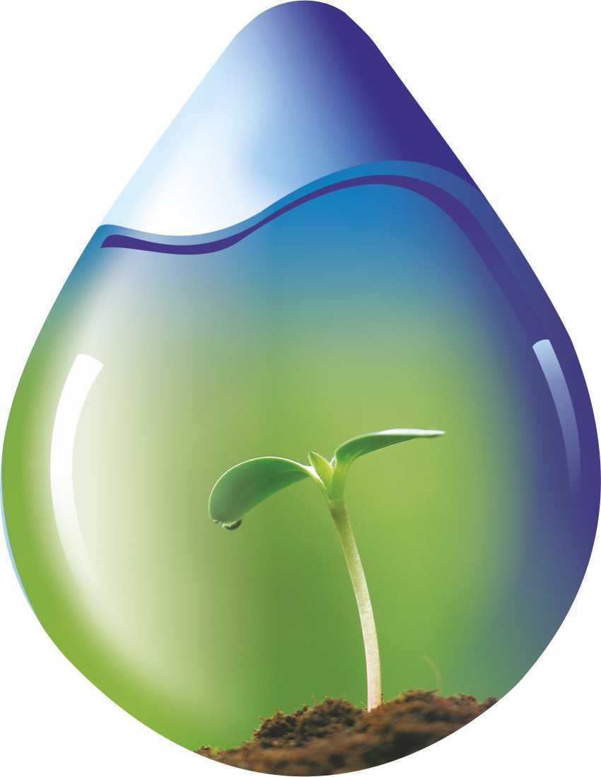Device Of Drop With Sapling In It. Device mark 3437209 Trademark