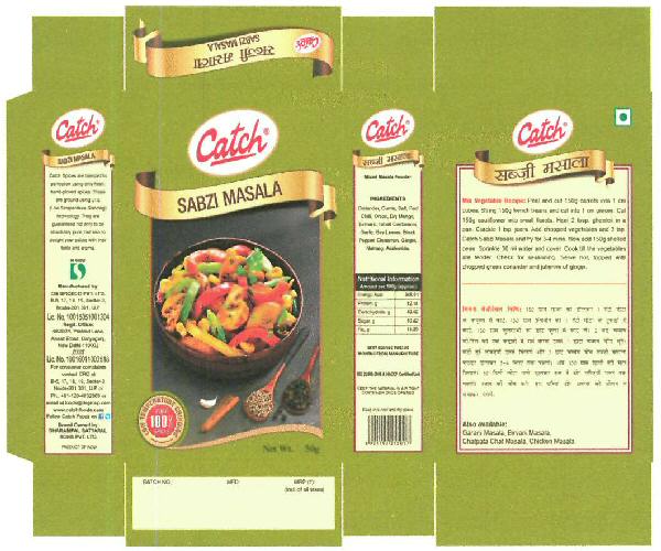 Catch Sabzi Masala Device mark 3364212 Trademark