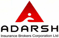 Adarsh Insurance Brokers Corporation Ltd With A Logo Device mark 3364419 Trademark