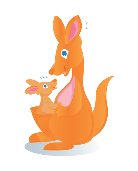 Kangaroo And Baby Device Device mark 3479292 Trademark