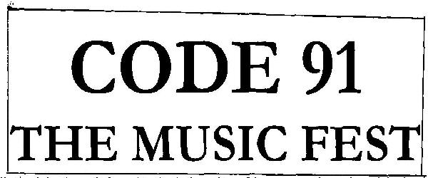 Code 91 The Music Fest Device mark 3387354 Trademark