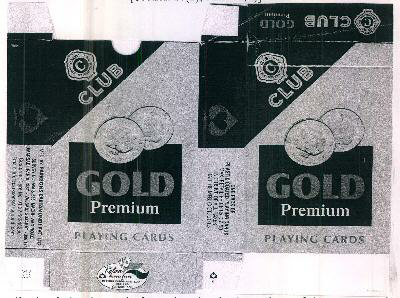 C Club Gold Premiun Playing Cards Device mark 3476357 Trademark
