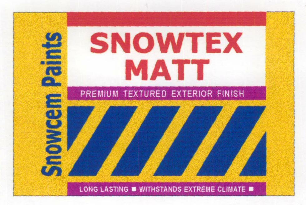 Snowtex Matt (lable) Device mark 1508073 Trademark