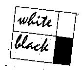 White Black (label) Device mark 1511736 Trademark