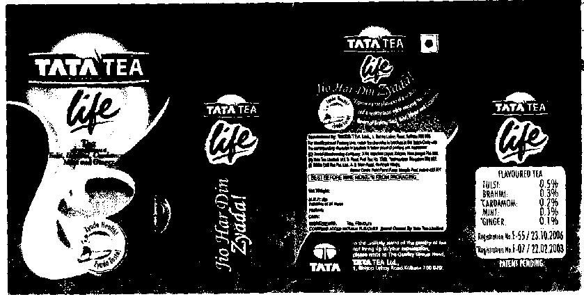 Tata Tea (label) Device mark 1511170 Trademark