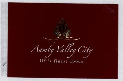 Aamby Valley City (label) Device mark 1522793 Trademark
