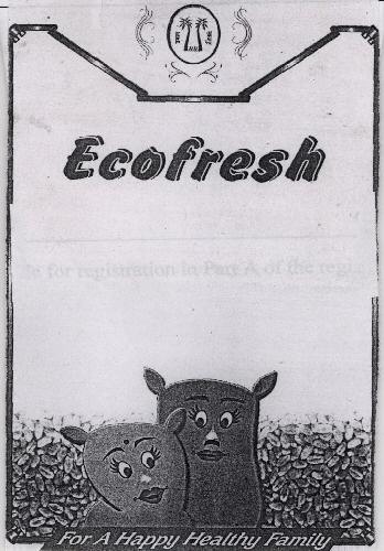Ecofresh (lable) Device mark 1554963 Trademark