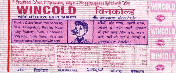 Wincold (label) Device mark 1557662 Trademark