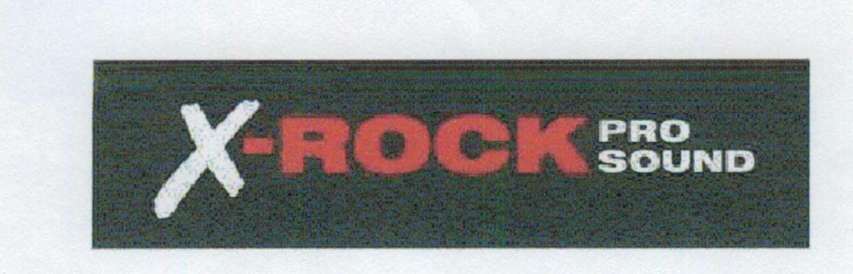 X-rock Pro Sound (label) Device mark 1553906 Trademark