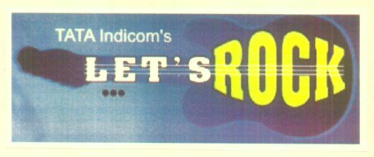 Tata Indicom"s Let"s Rock (label) Device mark 1589497 Trademark