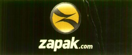 Zapak.com (label) Device mark 1601441 Trademark