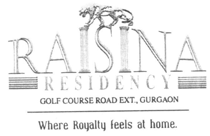 Raisina Residency (device Of Tiger) Device mark 1617863 Trademark