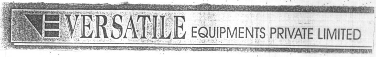 Versatile Equipments Private Limited (label) Device mark 1612296 Trademark