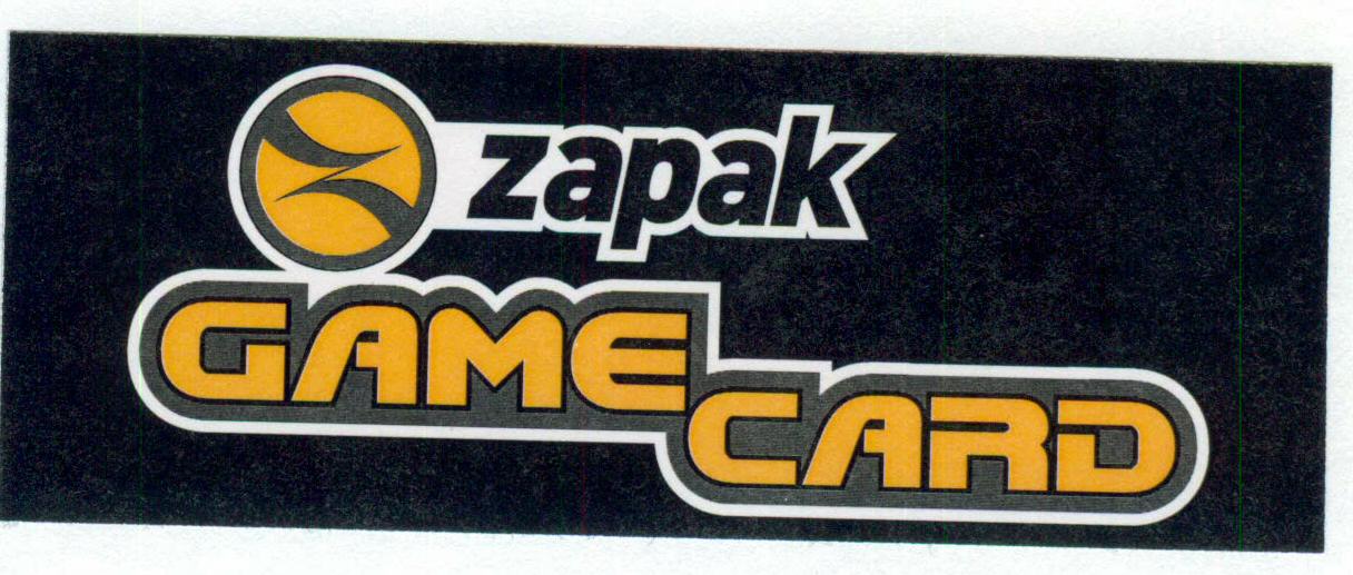 Zapak Game Card (logo) Device mark 1584652 Trademark