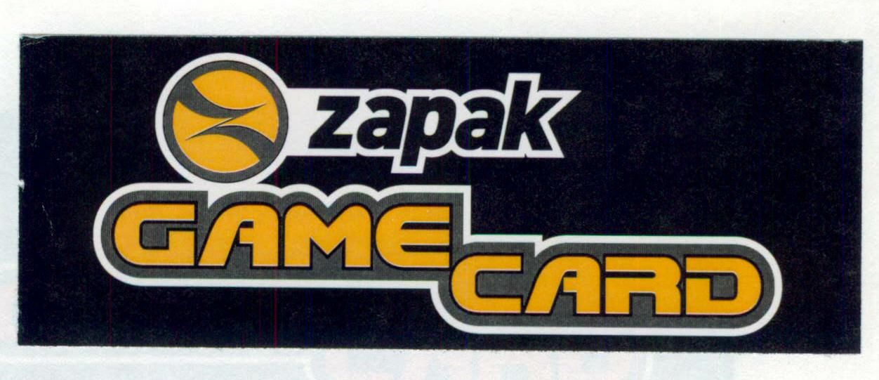 Zapak Game Card (logo) Device mark 1584654 Trademark