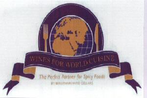 Wines Forworld Cuisine With Device Device mark 1644582 Trademark