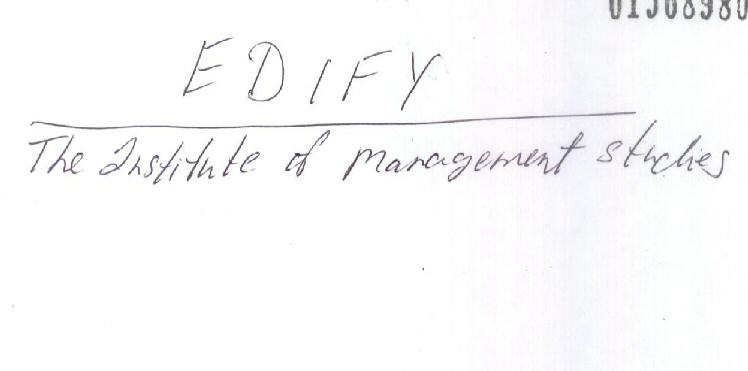 Edify The Instiute Of Management Studies Device mark 1568980 Trademark