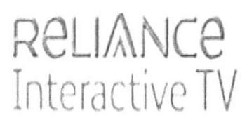 Reliance Interactive Tv (device) Device mark 1640473 Trademark