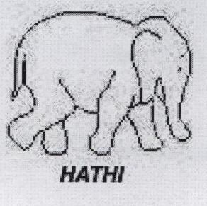Hathi With Label Device mark 1673063 Trademark