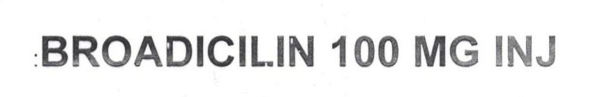 Broadicilin 100 Mg Inj Device mark 1688960 Trademark